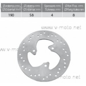 Спирачен диск Aprilia/Gilera/Piaggio/MBK/Yamaha Спирачен диск Aprilia/Gilera/Piaggio/MBK/Yamaha