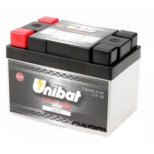 Акумулатор Unibat ULT1 12.0V 2.5Ah 150CCA LiFePo4 Акумулатор Unibat ULT1 12.0V 2.5Ah 150CCA LiFePo4